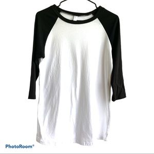 Over The Limit men’s raglan tee shirt. Size med.